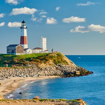 Lighthouse on the coat of North America