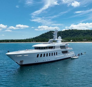 Feadship charter yacht SPORT prepares to rejoin Mediterranean yacht charter fleet following refit