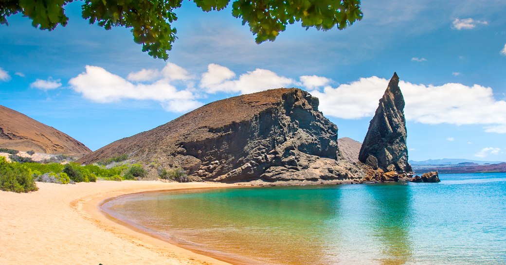 Pinnacle Rock on Bartolome beach, Galapagos