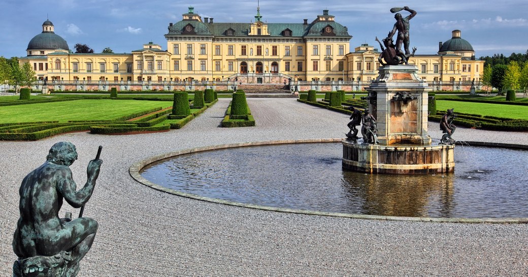 Drottningholm Palace in Stockholm, Sweden