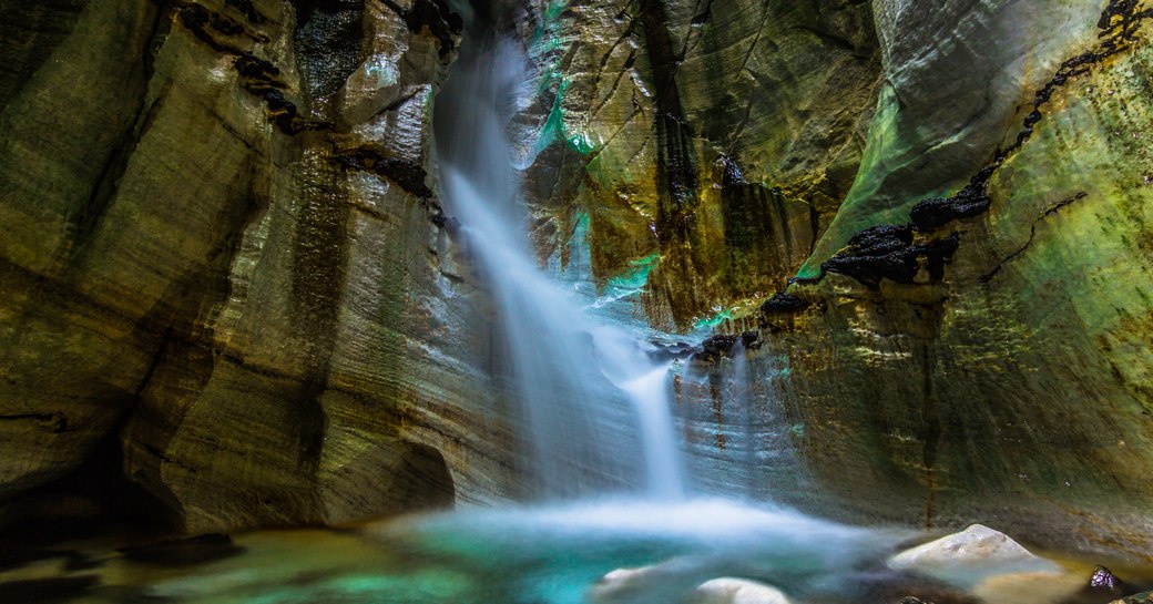 Elnesvågen underground caves near Bergen in Norway