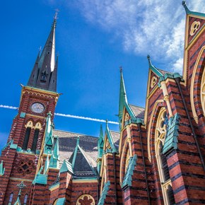 Close up of architecture in Gothenburg