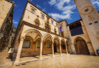 Historical architecture in Dubrovnik, Croatia