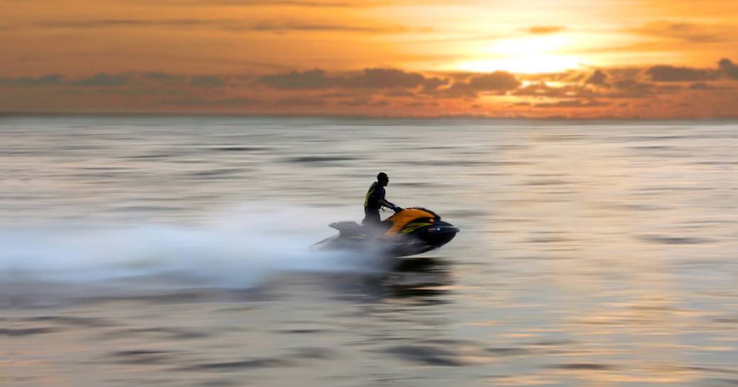 man on jetski in Mykonos