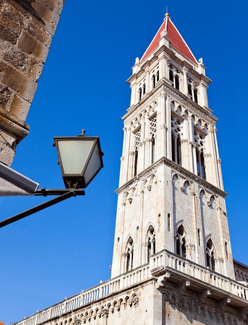 Stunning church in the UNESCO city of Trogir, Croatia