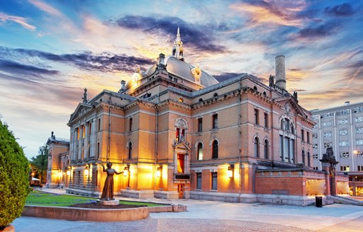 Impressive royal palace in Oslo, Norway