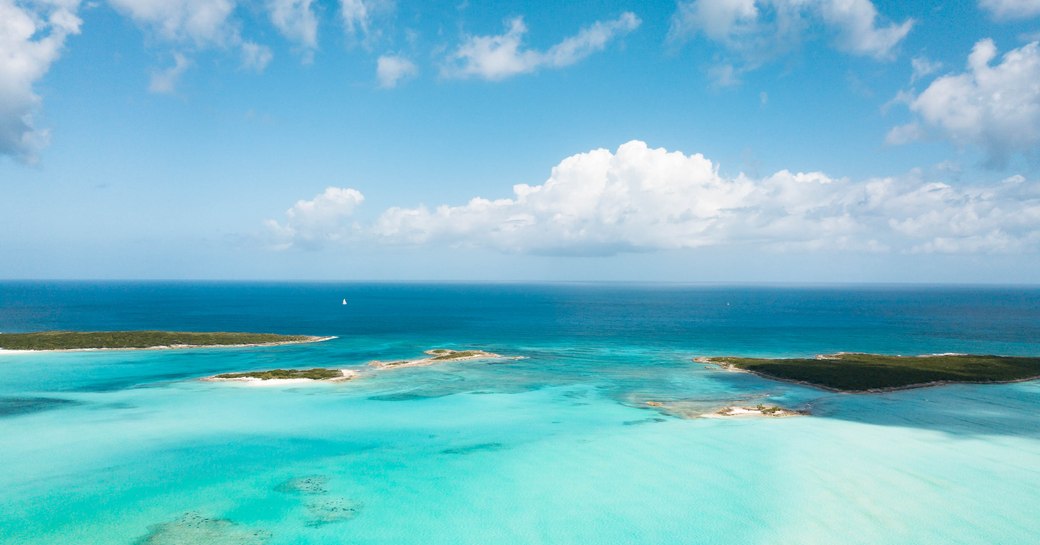 Anchorage in Tahiti with crystalline blue waters