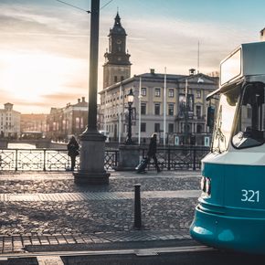 A tram in Sweden