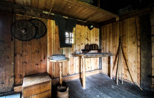 Viking settlement house in Avaldsnes, Norway