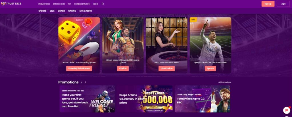Avis TrustDice Casino  – 100% jusqu’à 100€ – Casinos en ligne